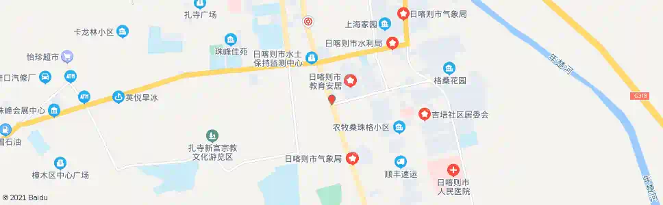 日喀则上海南路_公交站地图_日喀则公交_妙搜公交查询2025