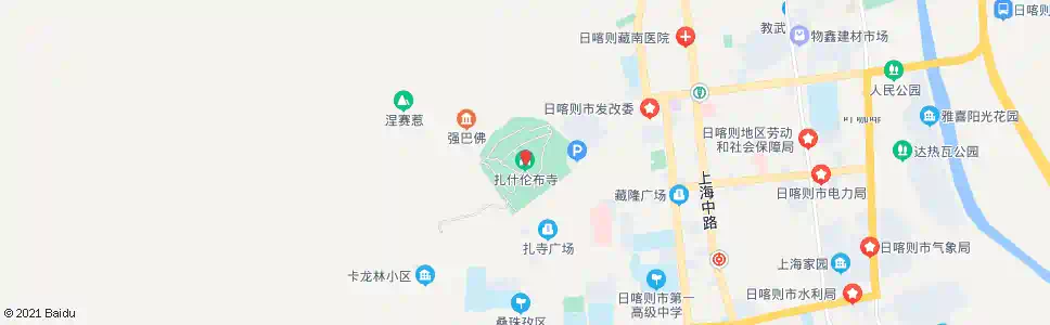 日喀则扎布伦寺_公交站地图_日喀则公交_妙搜公交查询2025