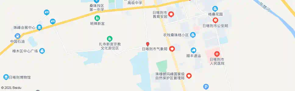 日喀则二高路口对面_公交站地图_日喀则公交_妙搜公交查询2025