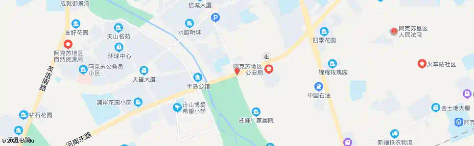 阿克苏乌喀路(南)_公交站地图_阿克苏公交_妙搜公交查询2025