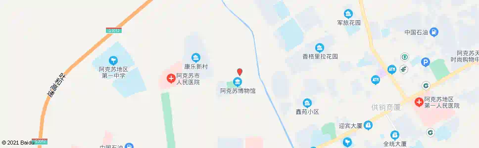 阿克苏友谊路(北行)_公交站地图_阿克苏公交_妙搜公交查询2025