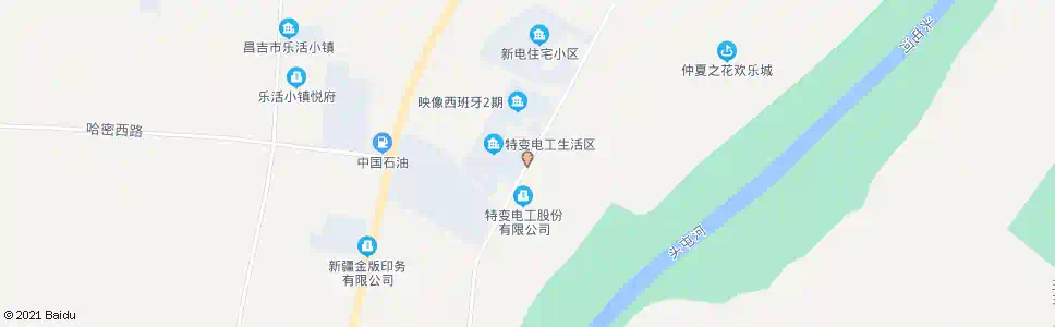 昌吉特变厂区_公交站地图_昌吉公交_妙搜公交查询2025