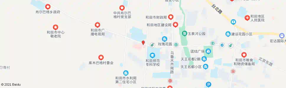 和田民族医院_公交站地图_和田公交_妙搜公交查询2025
