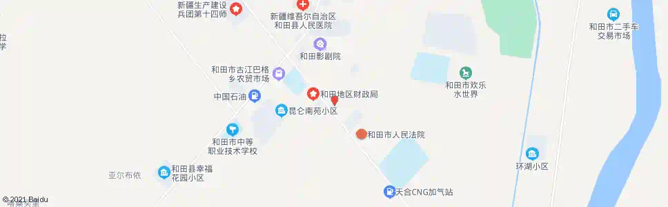 和田自来水厂_公交站地图_和田公交_妙搜公交查询2025