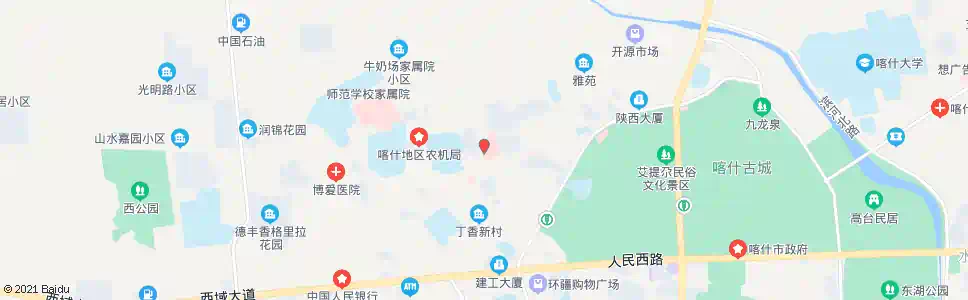 喀什维医医院_公交站地图_喀什公交_妙搜公交查询2025