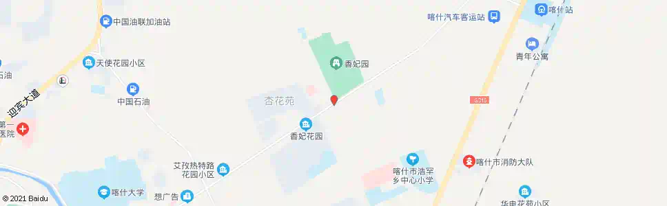 喀什香妃墓_公交站地图_喀什公交_妙搜公交查询2025