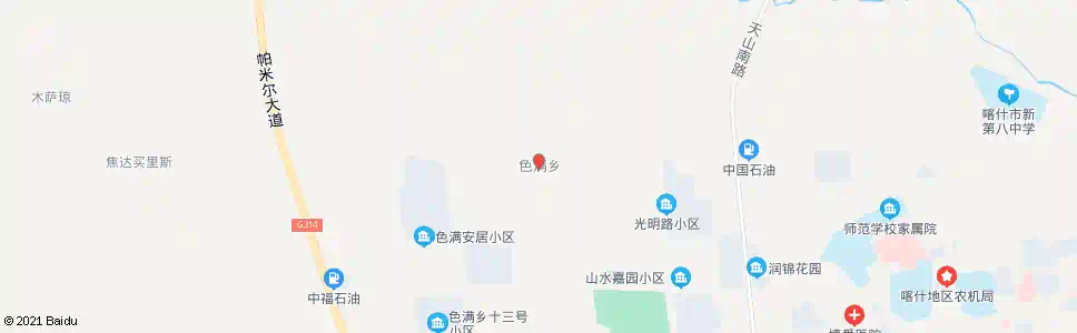 喀什色满乡_公交站地图_喀什公交_妙搜公交查询2025
