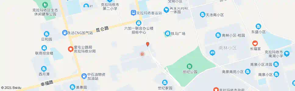 克拉玛依永升花苑_公交站地图_克拉玛依公交_妙搜公交查询2025