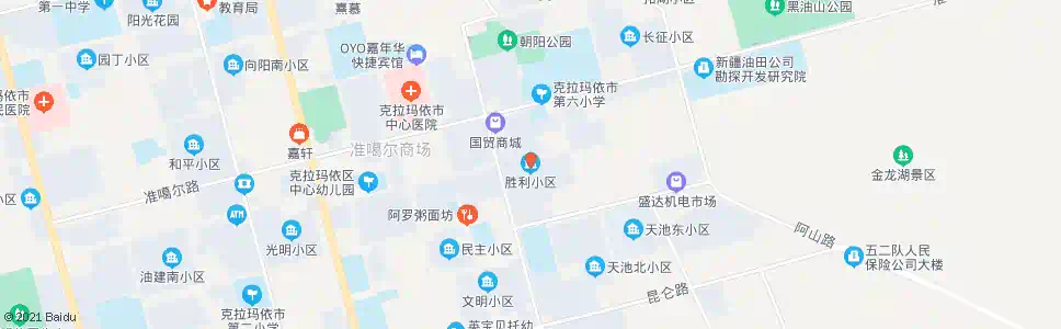 克拉玛依胜利小区_公交站地图_克拉玛依公交_妙搜公交查询2025
