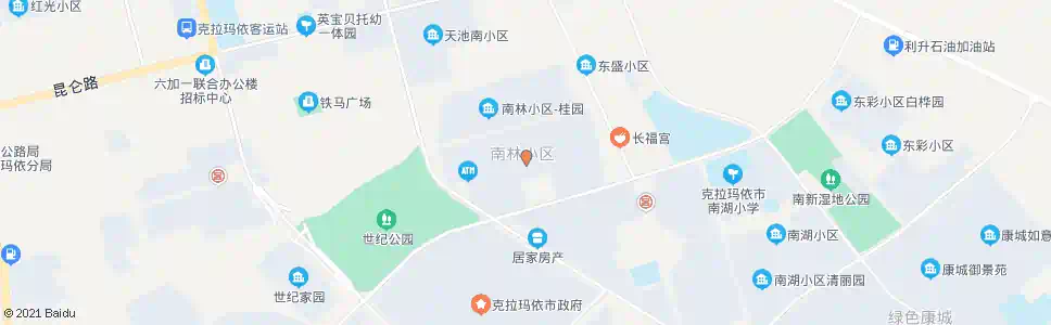 克拉玛依南林小区南_公交站地图_克拉玛依公交_妙搜公交查询2025