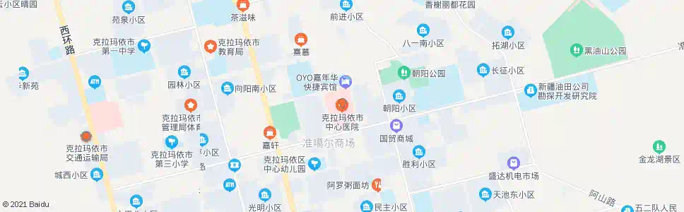 克拉玛依中心医院_公交站地图_克拉玛依公交_妙搜公交查询2025