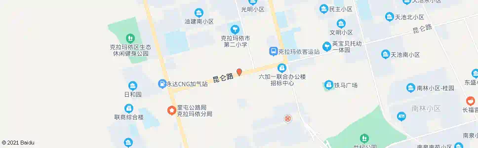 克拉玛依昆仑路_公交站地图_克拉玛依公交_妙搜公交查询2025