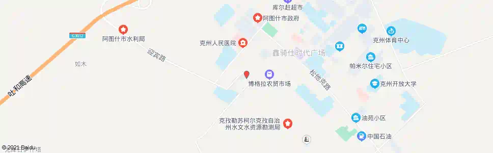 克孜勒苏阿孜汗路口(北行)_公交站地图_克孜勒苏公交_妙搜公交查询2025