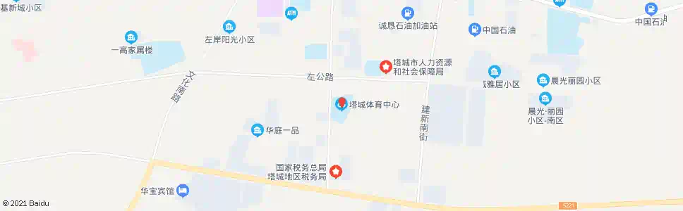 塔城体育中心_公交站地图_塔城公交_妙搜公交查询2025