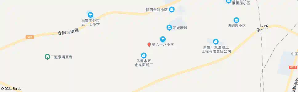 乌鲁木齐仓房沟三队_公交站地图_乌鲁木齐公交_妙搜公交查询2025