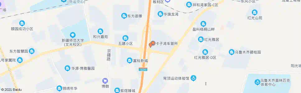 乌鲁木齐喀什路立交桥_公交站地图_乌鲁木齐公交_妙搜公交查询2025