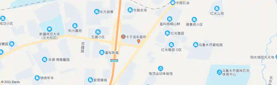 乌鲁木齐卡子湾公园_公交站地图_乌鲁木齐公交_妙搜公交查询2025