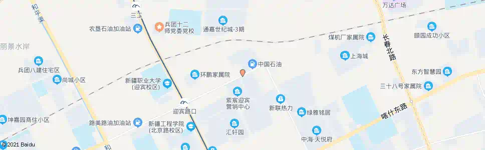 乌鲁木齐和钢家属院(百园路)_公交站地图_乌鲁木齐公交_妙搜公交查询2025