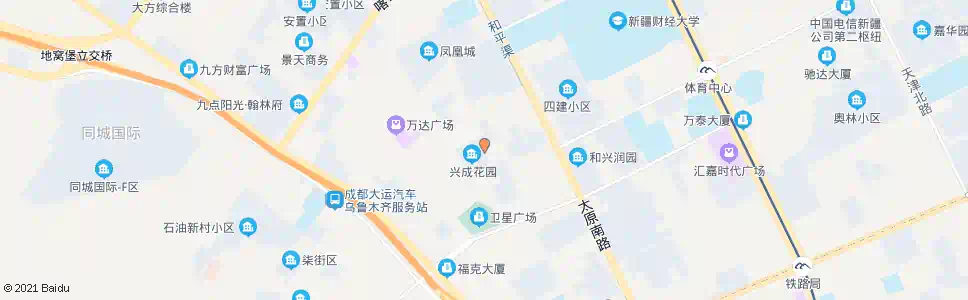 乌鲁木齐兴成花园_公交站地图_乌鲁木齐公交_妙搜公交查询2025