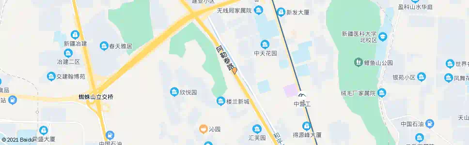 乌鲁木齐蜘蛛山_公交站地图_乌鲁木齐公交_妙搜公交查询2025