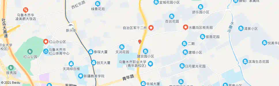 乌鲁木齐五星路建工医院_公交站地图_乌鲁木齐公交_妙搜公交查询2025