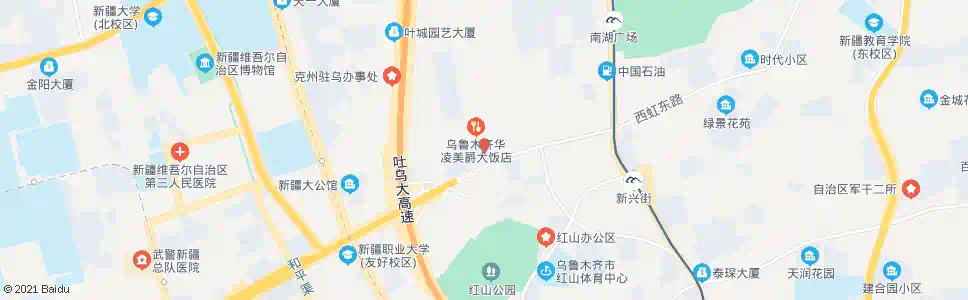 乌鲁木齐华凌贸易城_公交站地图_乌鲁木齐公交_妙搜公交查询2025