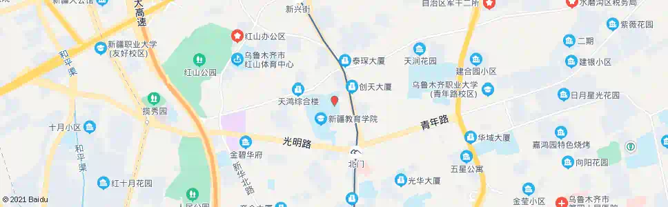 乌鲁木齐兵团司令部_公交站地图_乌鲁木齐公交_妙搜公交查询2025