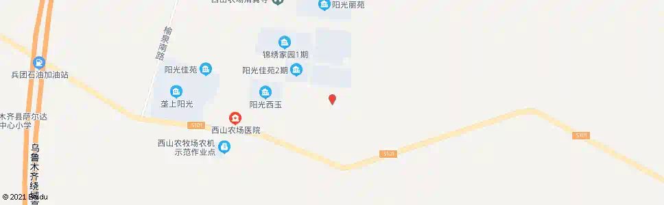 乌鲁木齐西山农场子校_公交站地图_乌鲁木齐公交_妙搜公交查询2025