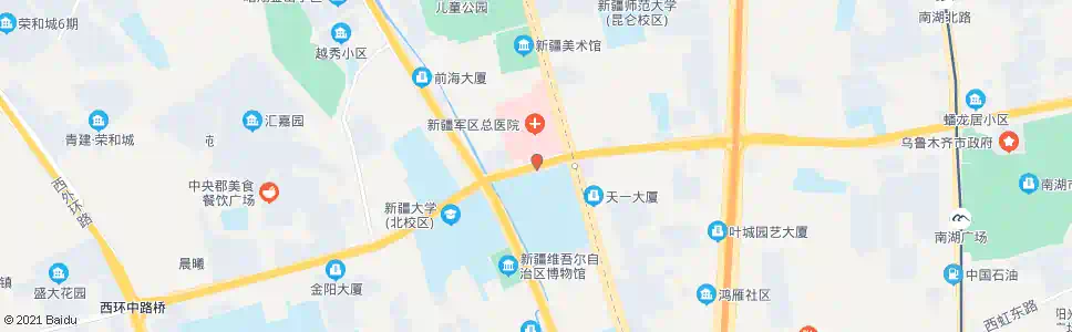 乌鲁木齐军区牛奶厂_公交站地图_乌鲁木齐公交_妙搜公交查询2025