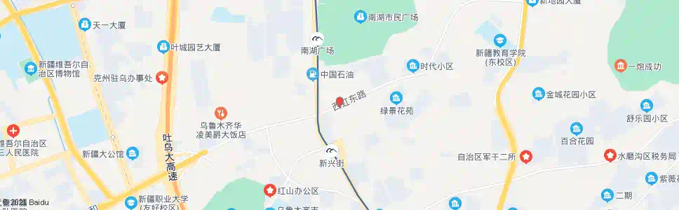 乌鲁木齐兰大湖新村_公交站地图_乌鲁木齐公交_妙搜公交查询2025