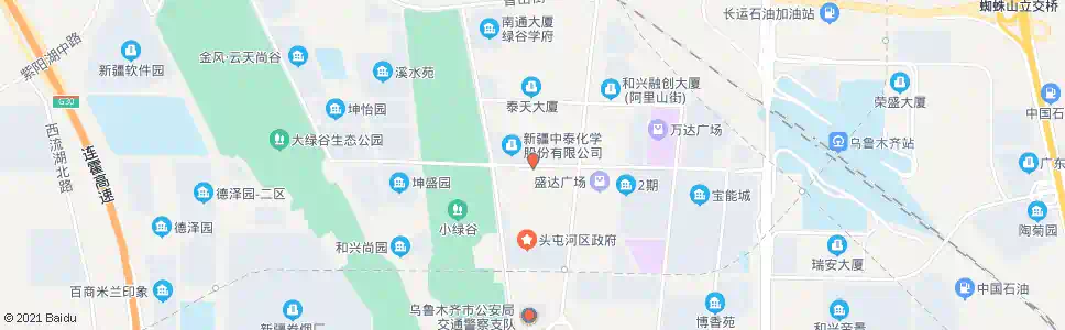 乌鲁木齐中泰化学_公交站地图_乌鲁木齐公交_妙搜公交查询2025