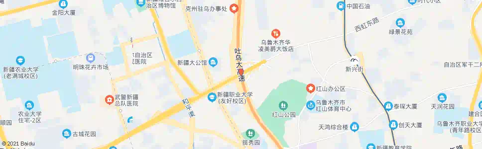 乌鲁木齐华凌集团立交桥_公交站地图_乌鲁木齐公交_妙搜公交查询2025