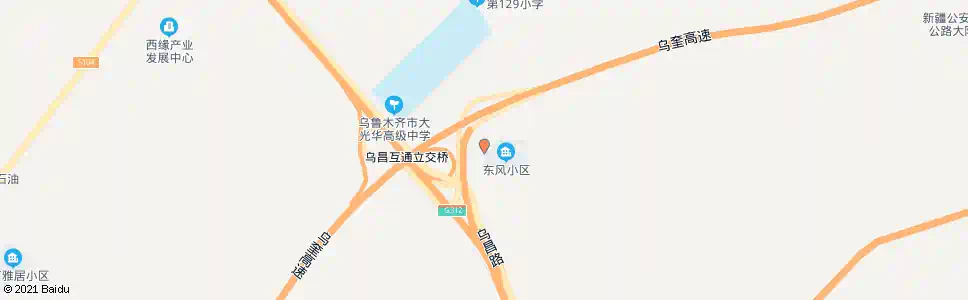乌鲁木齐东风社区_公交站地图_乌鲁木齐公交_妙搜公交查询2025
