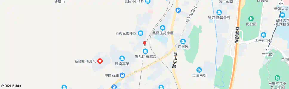 乌鲁木齐泰裕小区_公交站地图_乌鲁木齐公交_妙搜公交查询2025