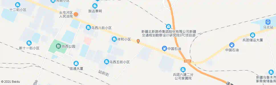 乌鲁木齐头区交警队_公交站地图_乌鲁木齐公交_妙搜公交查询2025