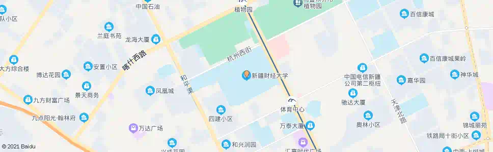 乌鲁木齐财经大学_公交站地图_乌鲁木齐公交_妙搜公交查询2025