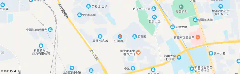 乌鲁木齐北园春江南嘉苑_公交站地图_乌鲁木齐公交_妙搜公交查询2025