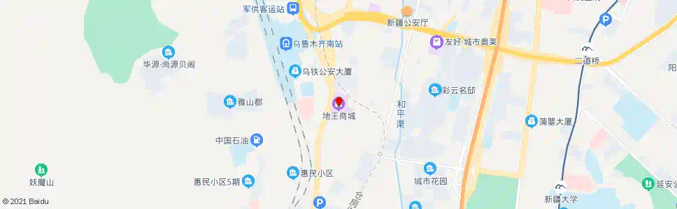 乌鲁木齐地王商城_公交站地图_乌鲁木齐公交_妙搜公交查询2025