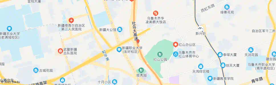 乌鲁木齐河滩辅道_公交站地图_乌鲁木齐公交_妙搜公交查询2025
