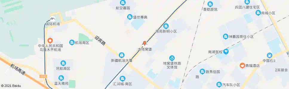 乌鲁木齐大地窝堡_公交站地图_乌鲁木齐公交_妙搜公交查询2025
