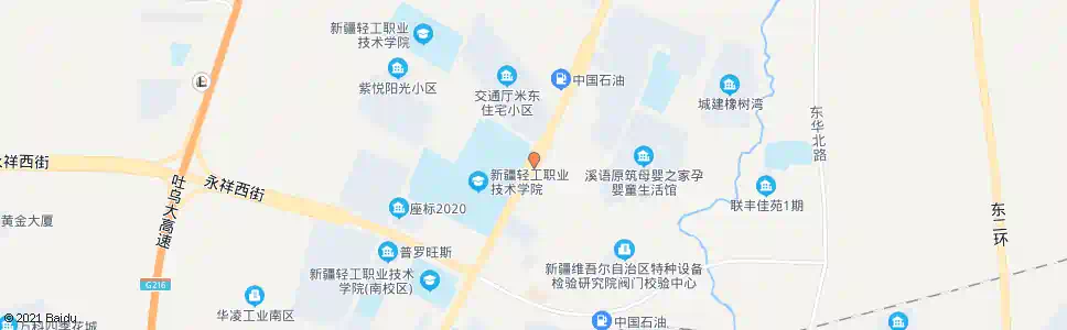乌鲁木齐轻校路口_公交站地图_乌鲁木齐公交_妙搜公交查询2025