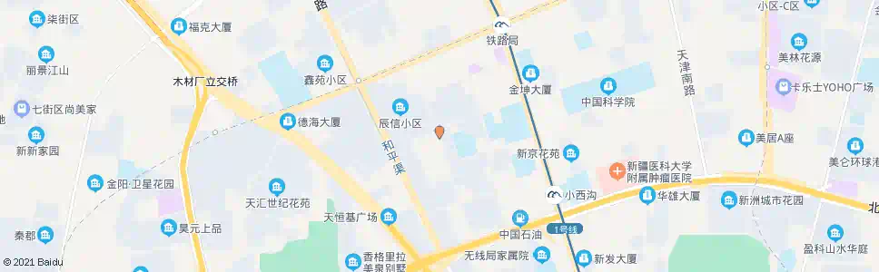 乌鲁木齐一建小学_公交站地图_乌鲁木齐公交_妙搜公交查询2025