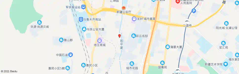 乌鲁木齐和平桥_公交站地图_乌鲁木齐公交_妙搜公交查询2025