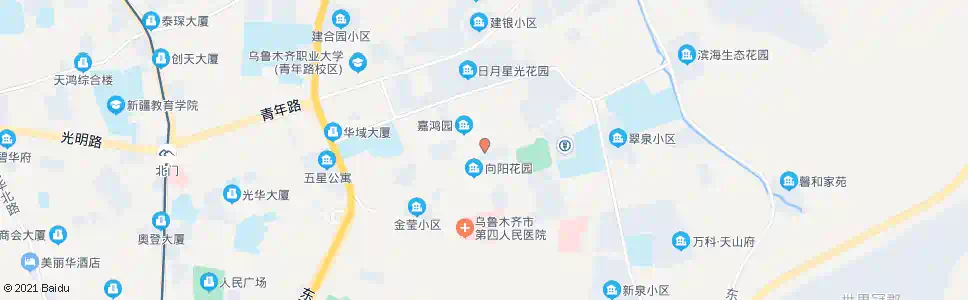 乌鲁木齐向阳花园四期_公交站地图_乌鲁木齐公交_妙搜公交查询2025