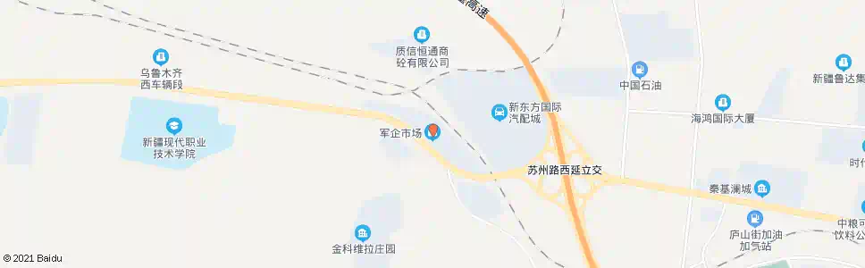 乌鲁木齐军企市场_公交站地图_乌鲁木齐公交_妙搜公交查询2025