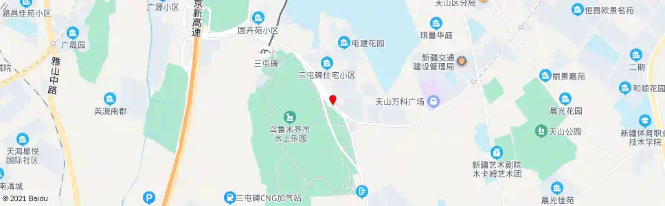 乌鲁木齐巴哈尔路_公交站地图_乌鲁木齐公交_妙搜公交查询2025
