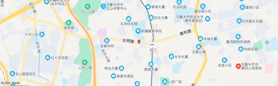 乌鲁木齐北门教育学院_公交站地图_乌鲁木齐公交_妙搜公交查询2025