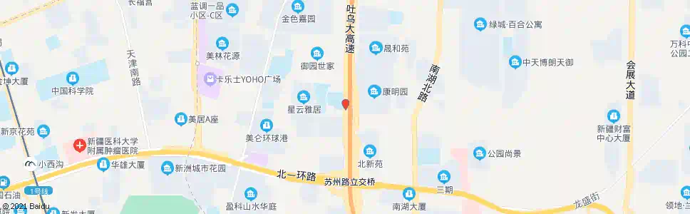 乌鲁木齐工一师_公交站地图_乌鲁木齐公交_妙搜公交查询2025