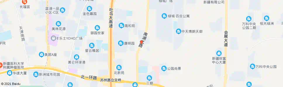 乌鲁木齐南湖北路东六巷_公交站地图_乌鲁木齐公交_妙搜公交查询2025