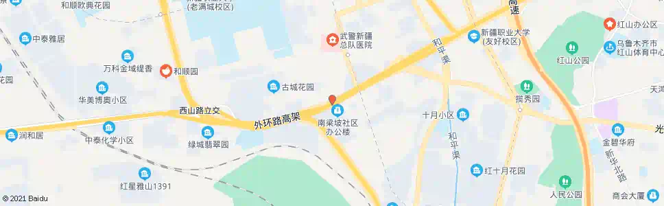 乌鲁木齐南梁坡_公交站地图_乌鲁木齐公交_妙搜公交查询2025